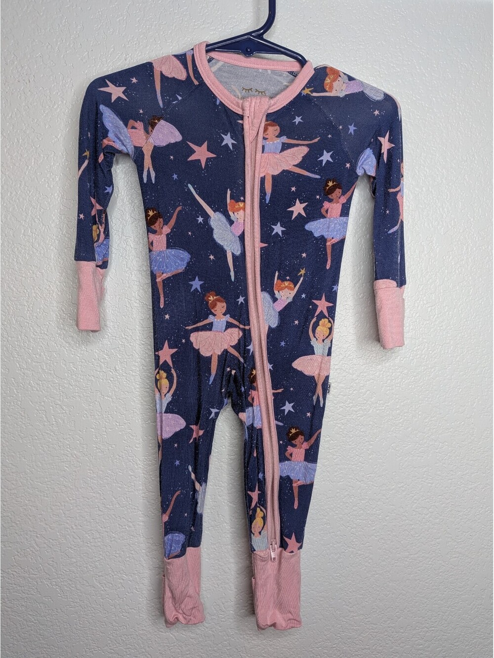 Little Sleepies bamboo ballerina zippy Size 0-3 months